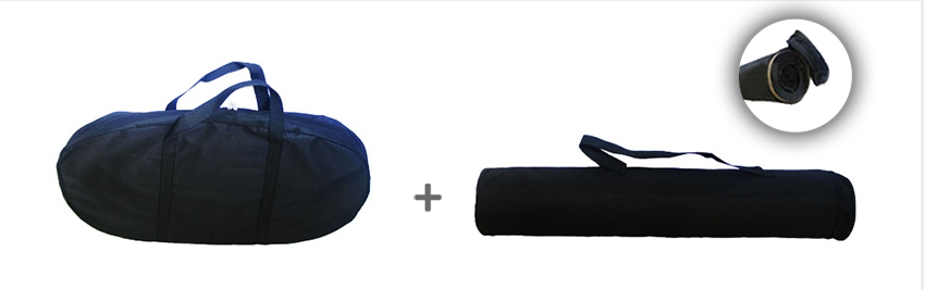 Přepravní taška a tubus promo stánku EXCLUSIVE