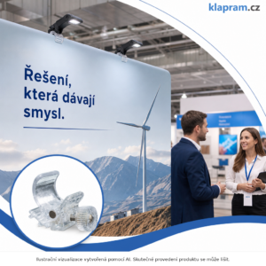 Držák LED světla na textilní stěnu Tube – Lifestyle – AI vizualizace