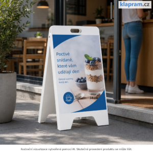 Levné reklamní áčko Economy A2 a A1 – Lifestyle – AI vizualizace
