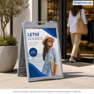 Plastové chodníkové áčko s vodní základnou – Lifestyle – AI vizualizace