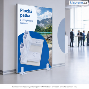 Plochá patka k LED lightboxu Premium – Lifestyle – AI vizualizace