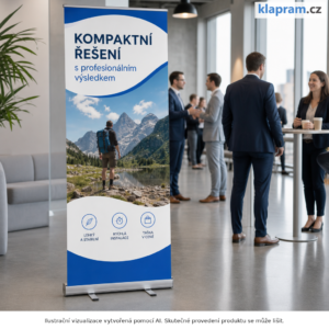 Roll up Contract R Banner s tiskem – Lifestyle – AI vizualizace