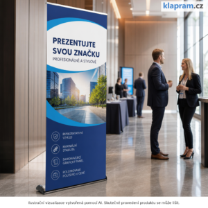 Roll up Luxury R Banner s tiskem – Lifestyle – AI vizualizace
