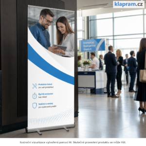 Roll up standard II s tiskem – Lifestyle – AI vizualizace