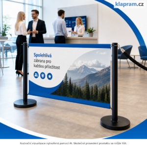Sloupek pro kavárenskou a lanovou zábranu – Lifestyle – AI vizualizace