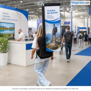 Vlajka na batoh s potiskem – Lifestyle – AI vizualizace